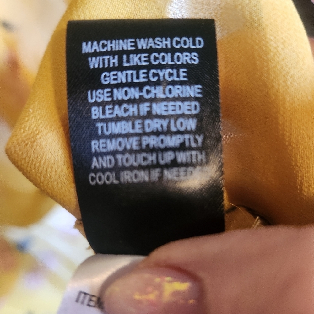 Torrid Lexie Babydoll Chiffon Top – Yellow Floral – Size 0 (L/12) NWOT - Picture 14 of 16